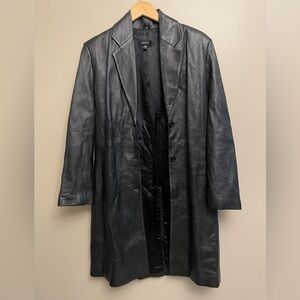 Kookai Black Leather Jacket Size 38